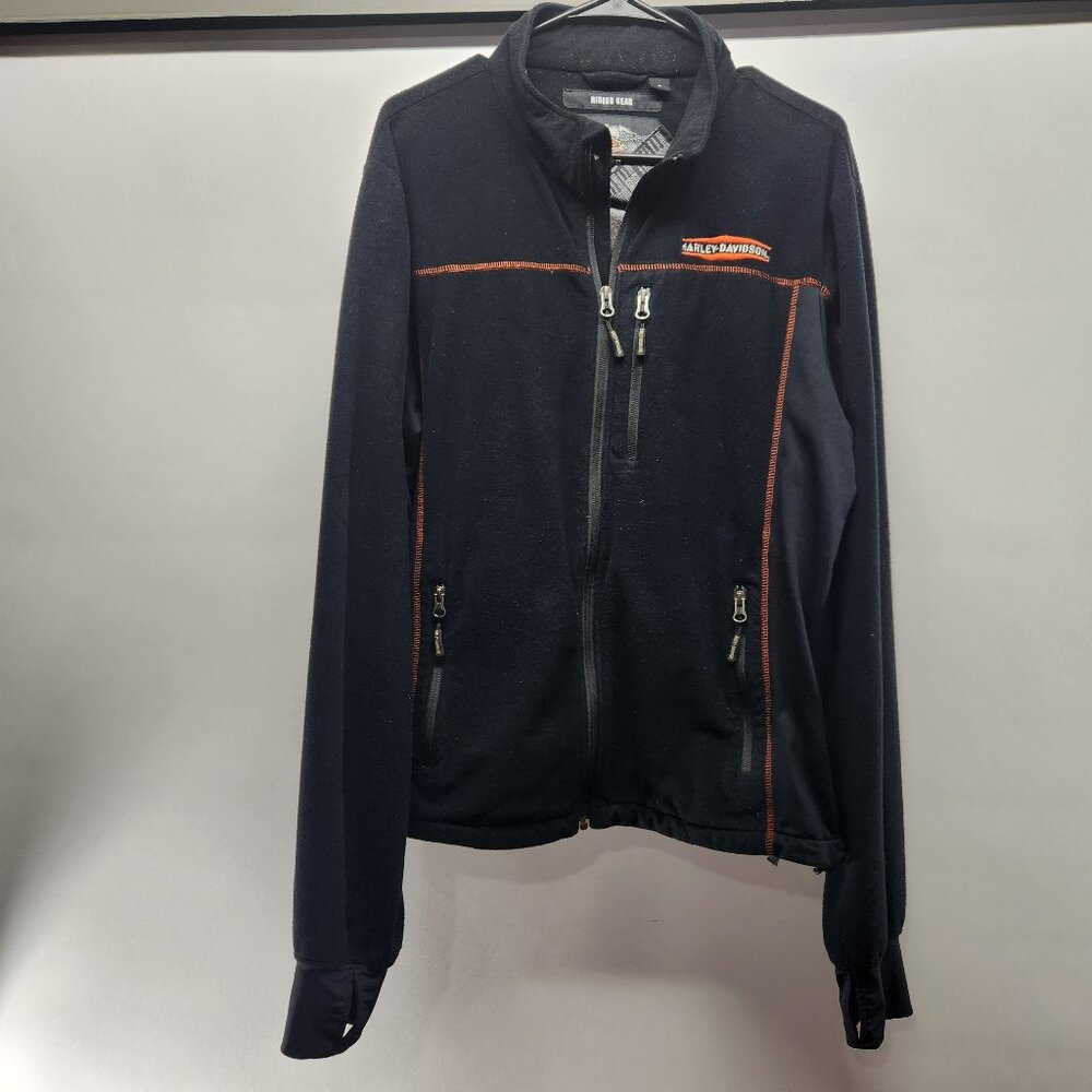 Mens Harley Davidson fleece jacket size large